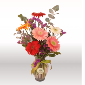 Arreglo Carnaval de colores Gerberas y Follaje