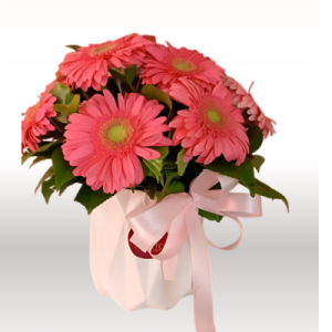 Arreglo Pink Beauty Gerberas y Follajes