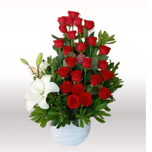Arreglo RED LOVE ROSAS 24 ROSAS ROJAS