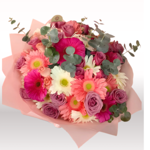 BOUQUET ABIGAIL ROSAS Y GERBERAS