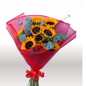 BOUQUET MARITZA 10 GIRASOLES