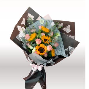 Bouquet Arlet Girasoles y rosas