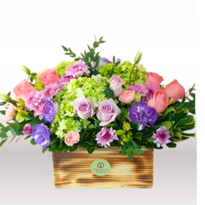 Caja Fancy Floral Rosas y clavel