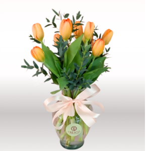 JARRON ELEGANTE LOVE TULIPANES