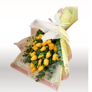 Bouquet Martina 24 rosas con follajes