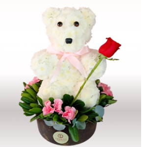 Osito Cariñosito Figura de flores