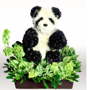 Oso Meloso figura de flores