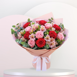 Bouquet Amor Eterno rosas y flores mixtas