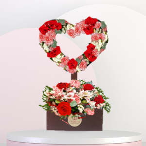 Caja Amor sin fin flores mixtas